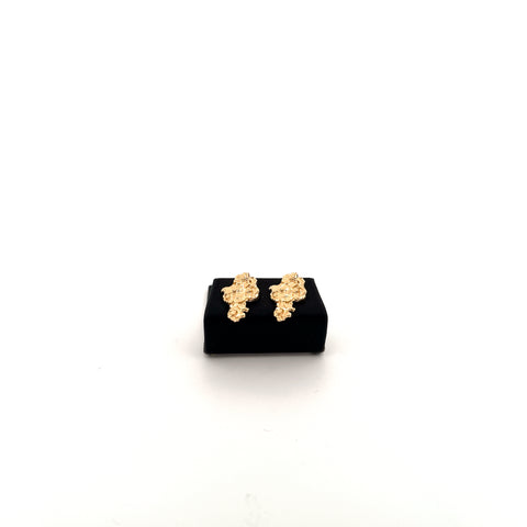 10K Gold Nugget Earrings