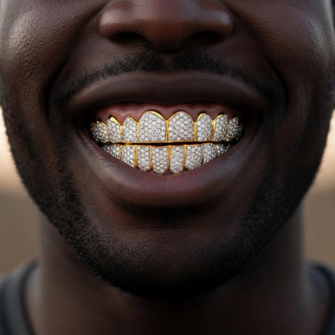 18K GOLD DIAMOND GRILLZ