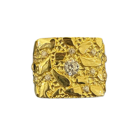 10K GOLD NUGGET RING