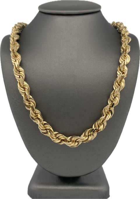 10K 7MM Solid Rope Chain