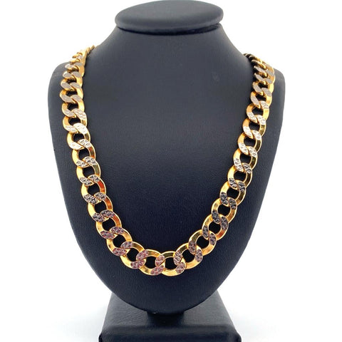 10K Gold Diamond Cut Cuban Link
