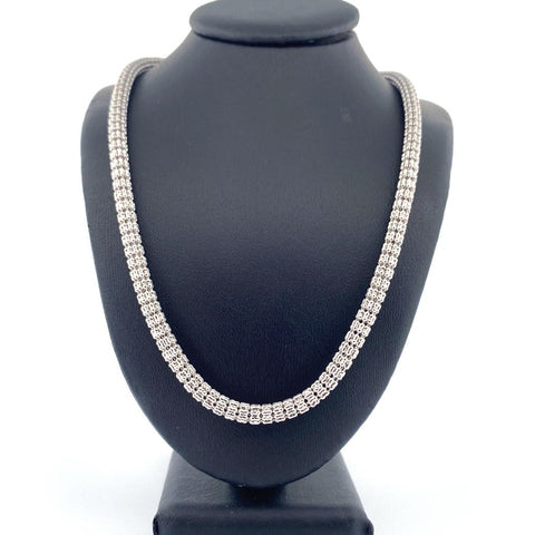 10K White Gold Ice Chain