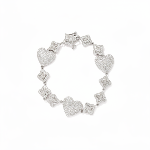 Custom 925 silver Moissanite bracelet