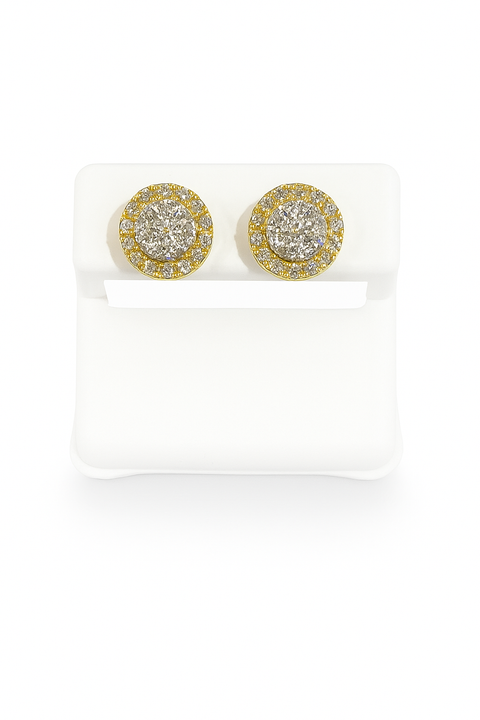 10K Gold Diamond Earrings