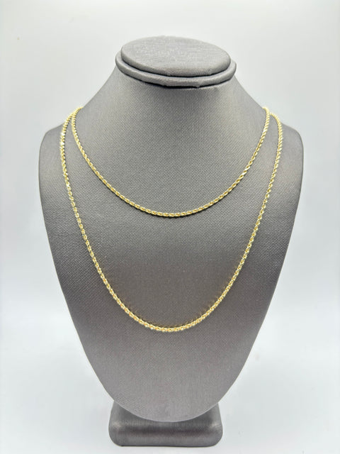 SOLID GOLD ROPE 1.5MM