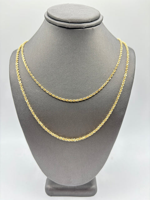 SOLID GOLD ROPE 2MM