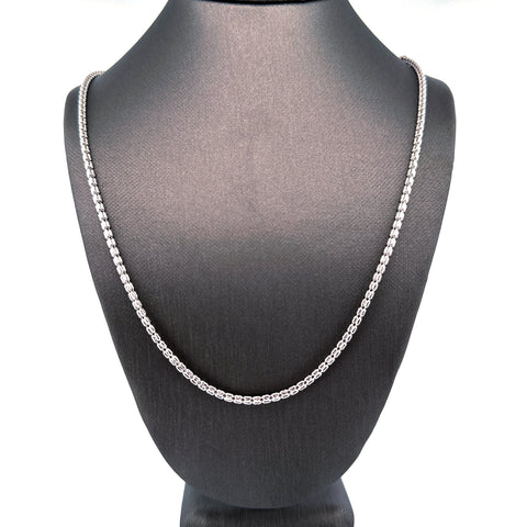 10K White Gold Ice Chain