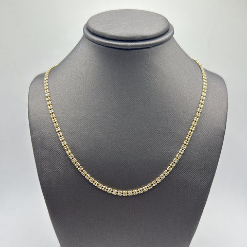 10KT DIAMOND CUT CHAIN 16”