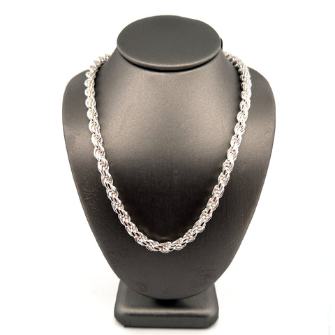 6MM Sterling Rope Chain 22inches