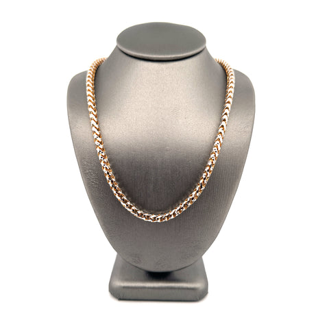 10K Gold Diamond Cut Franco