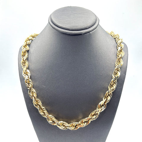 10KT ROPE CHAIN