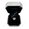 10KT DIAMOND HEART RING