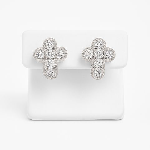 Cross Diamond earrings
