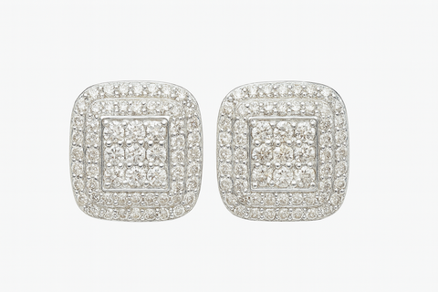 10K Yellow Gold Diamond Earrings