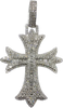 10K Diamond Cross Pendant