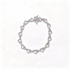 Custom 925 silver Moissanite heart bracelet