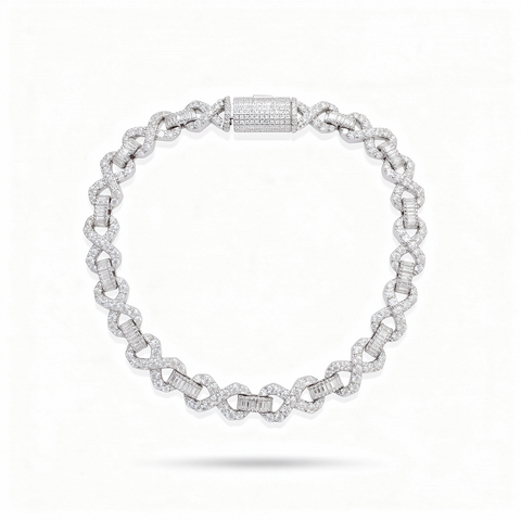 Custom 925 silver Moissanite bracelet