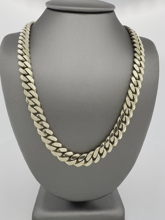 10K Semi-Solid Gold Miami Cuban Chain - 22