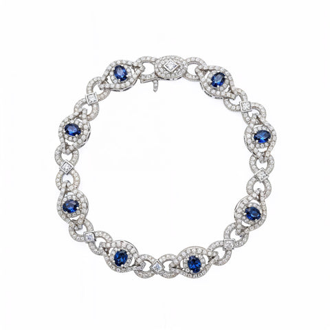 Custom 925 silver Moissanite bracelet